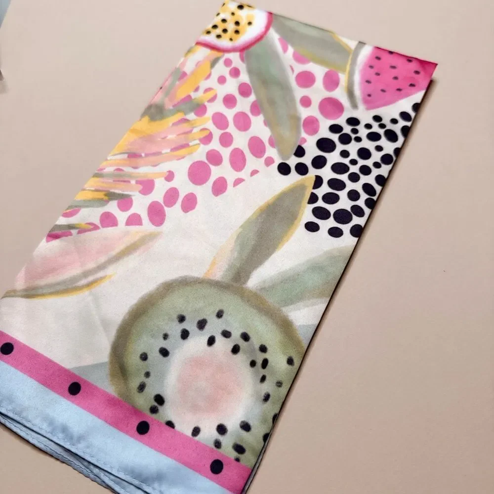 Colorful Fruit Pattern Scarf G34 - Picture 3 of 4